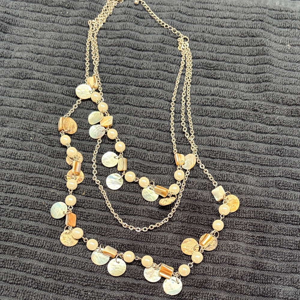 Park Lane Elegant Gold and Silver Layered Necklace